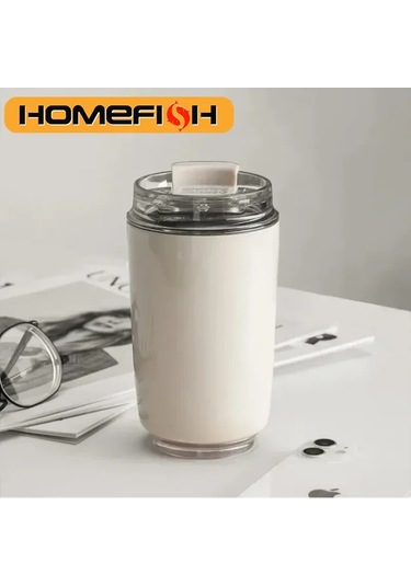 Tumbler Termos Bardak Sütlü Kahve Kupa Araba Yalıtımlı Su Şişesi Diğer Siyah