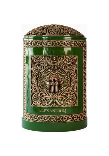 Alexandre J Pale Jade Mum Ve Holder Hediye Seti 220g, Elemi-patchouli Yeşil