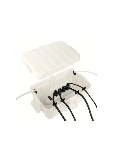 Fochsia Beyaz Renkli Outdoors Uzatma Kablosu Priz Koruma Kutusu