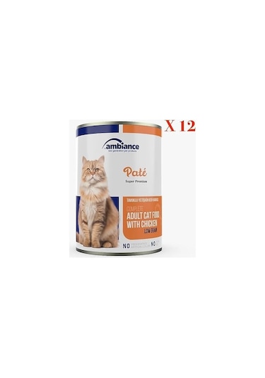 Ambiance Tavuk Etli Yetişkin Kedi Konserve 12 x 415 G