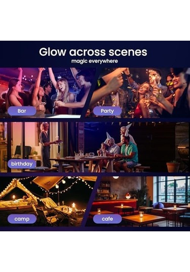 Samdoo 2 Adet Şarjlı Titreşim Sensörlü Led Araba Bardak Tutucu Lambası - 7 Renkli Degrade Araç İçi Dekorasyon Aksesuarı