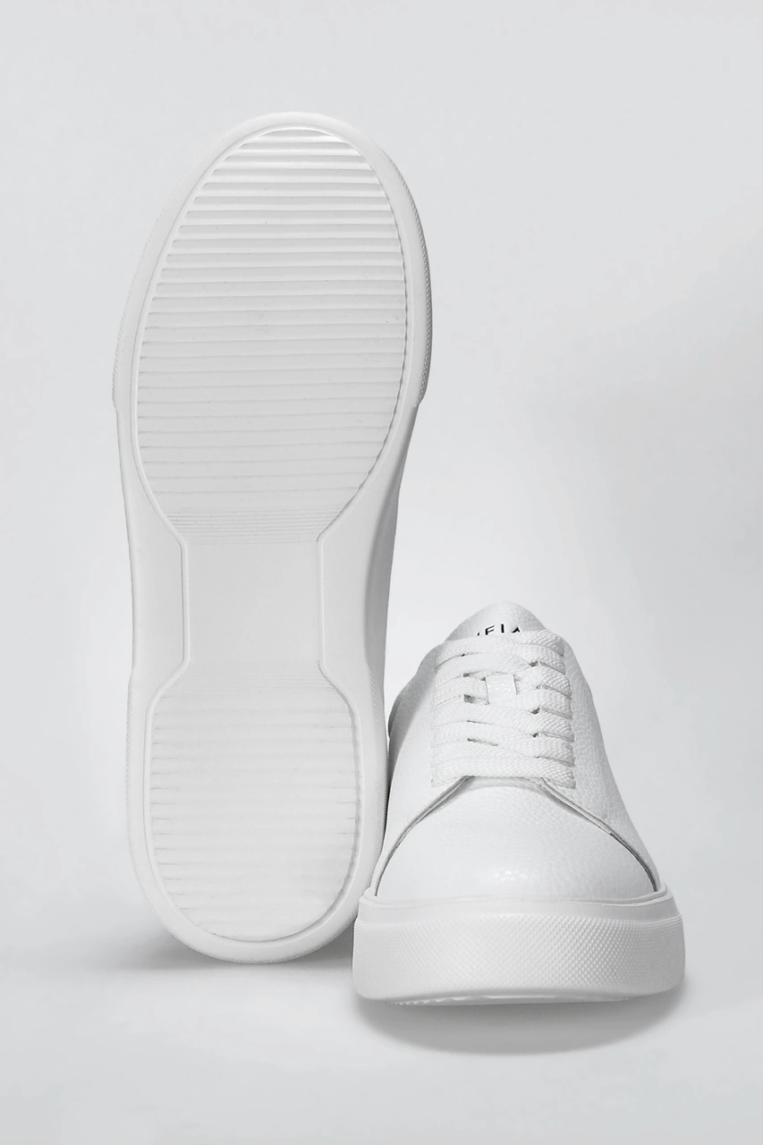 Lufian Tommy Erkek Deri Sneaker Ayakkabı Beyaz Beyaz 112230222100500 Beyaz