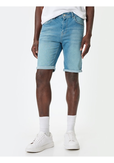 Koton Slim Fit Kot Şort Bermuda Katlamalı Paça Cep Detaylı Pamuklu Orta İndigo 4sam40030ıd İndigo Koton Slim Fit Kot Şort Bermuda Katlamalı Paça Cep Detaylı Pamuklu Orta İndigo 4sam40030ıd İndigo