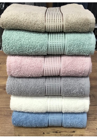 6 Lı Royam %100 Pamuklu 210 Gr Kuaför Berber El Yüz Havlusu 50 X 90 Çok Renkli