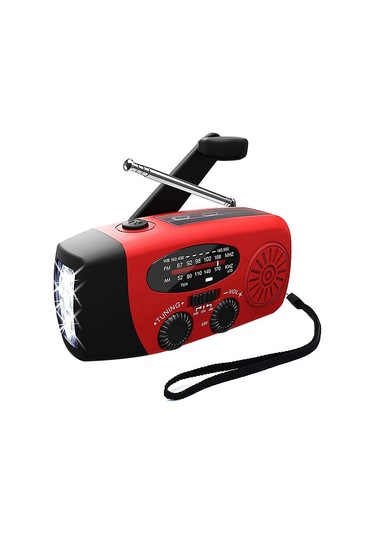 Acil Güneş Kendisi Güçlü Am/fm/ Radyo, Flashlight, Cep Telefonları Charger: Smartphones Ve Usb Cihazları