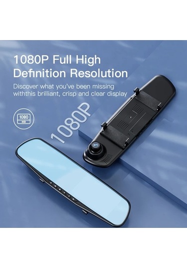 Pazly Dual Kayıt 64gb 1080p Hd Dash Cam, Gece Görüşü, Park Modülü