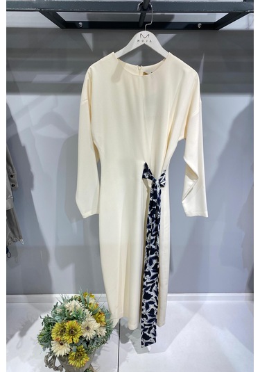 Sidsgn5923 Sidesign Elbise Ekru