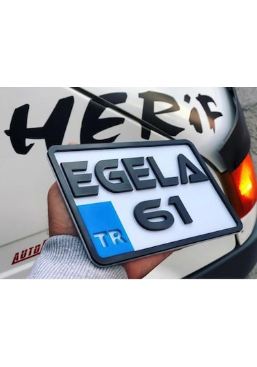Appcity Isme Özel Kabartma Pleksi Dekor Motor Plaka 456486229