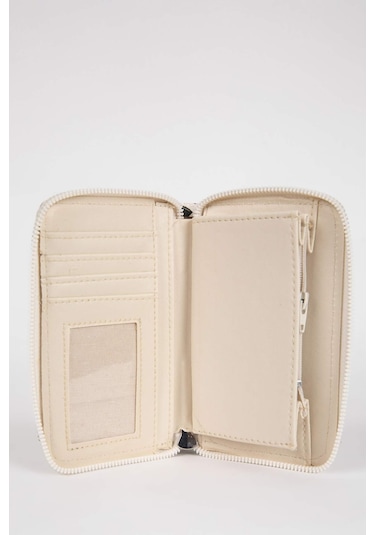 DeFacto Kadın Kalp Desenli Suni Deri Cüzdan B3772AXNSKR1