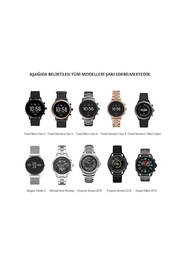 Michael Kors Runway(Mkt0002) Akıllı Saat Şarj Aleti Data Kablosu