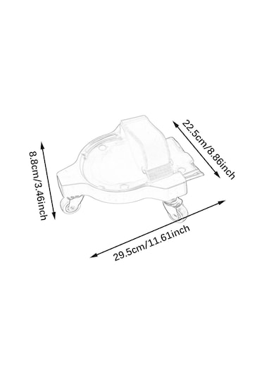 Homyl Koruma Pedi Bahçe Tekerleği Diz Çökme İnşaat Döşeme Siyah