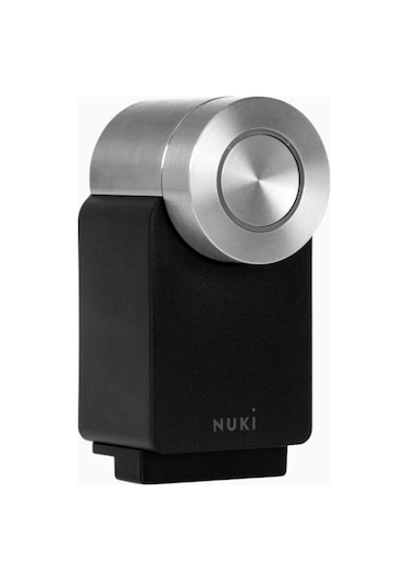 Nuki Smart Lock Pro 4. Nesil Wifi, Siyah Akıllı Kapı Kilidi Güvenlik Cihazları