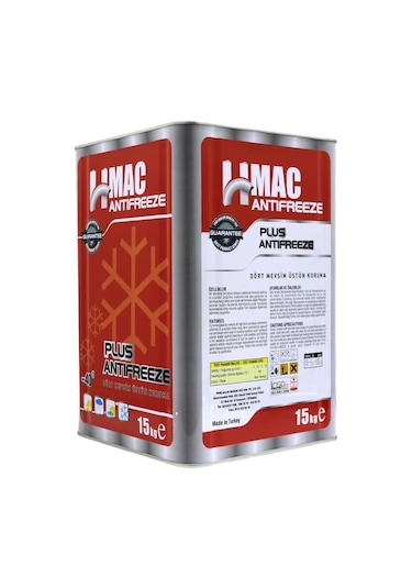 H-Mac Organik Kırmızı Antifriz -40 Derece 15 Kg