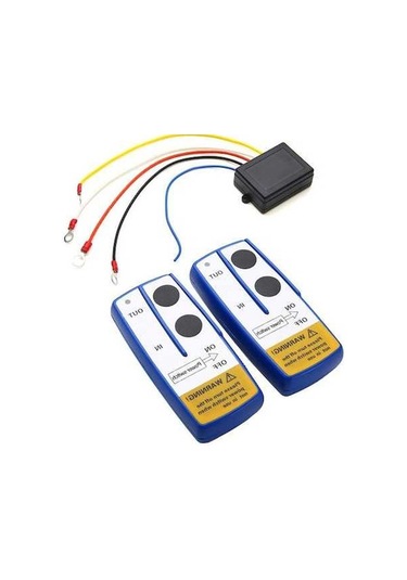 Moly 12v 17.000lb Kapasiteli Vinç Kablosuz Kumanda Seti, 100ft Menzil, Giriş/çıkış, Pil Dâhil