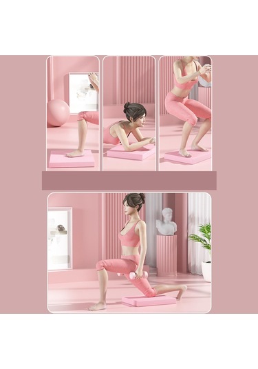 Suntek Egzersiz Dengesi Yumuşak Kalın Yoga Diz Yedi Pembe Pembe
