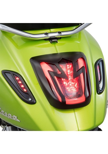 Vespa Primavera-sprint Dekoratif Arka Sinyal Kaplama Mat Siyah / Sıp