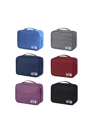 Willowhaven 24.5x18.5x10cm Büyük Boy Dijital Çantası Rh917 Polyester Bölmeli Serbest Ayarlanabilir Seyahat Ev İçin Gri Renk