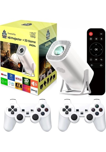 Yüksek Çözünürlüklü Taşınabilir Projeksiyon, Wi-fi, Bluetooth, Netflix, Youtube Destekli-131464