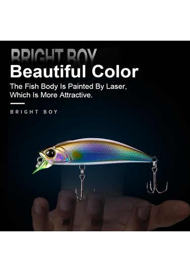 Krallık Batan Minnow Wobblers 45/60mm 3.6/7g Uzak Döküm Balıkçılık Cazibesi Pike/alabalık/bas Crankbaits Ince Vücut Sert