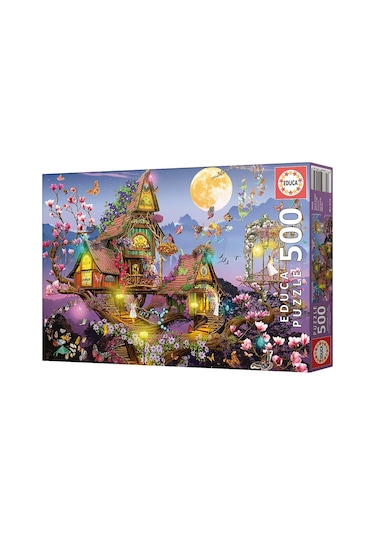 Educa 500 Parçalık Peri Evi Fantastik Puzzle - 19554 - Fairy House