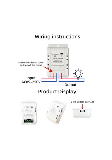 Lemestar Ewelink Akıllı Sıcaklık Nem Kontrol Cihazı 20a - 1m Sensörlü Wifi Uzaktan Kontrol, Zamanlama, Alexa/google Uyumlu, Veri Takibi Ve Otomasyon