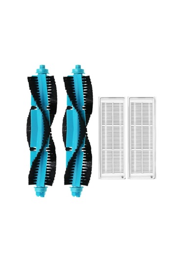 Xiaomi Mop 2s Uyumlu 2 Adet Mavi Ana Fırça 2 Adet Filtre