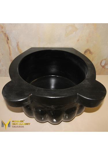 Cilalı Bazalt Kavun Dilimli Kurna