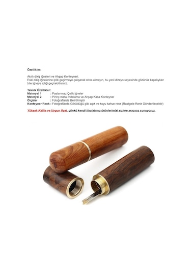 MSO VIP Kalite Ahşap Konteynerli Akıllı Dikiş İğne Set