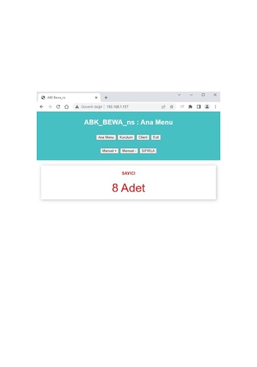 Bewa_Ns 5400 Wi-Fi Erişimli Kablosuz Tek Ekranlı Çuval Sayıcı