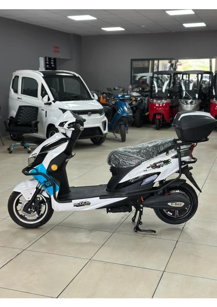 Mobilette Nova 10000 GT 2024 Elektirikli Motosiklet Beyaz
