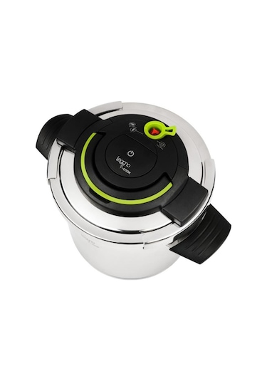 Leggno Pcp1212pc4 Procook Pre. Düdüklü Tencere 4lt +4 Kapak Cont. Gümüş - Siyah
