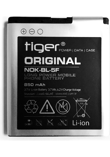 Tiger Nokia Bl-5F Batarya 850 Mah