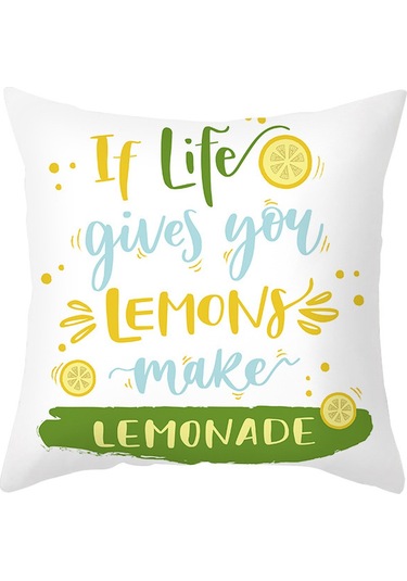 Yeni Sade Tarzda Baskılı Yastık Kılıfı No.61 Ekru