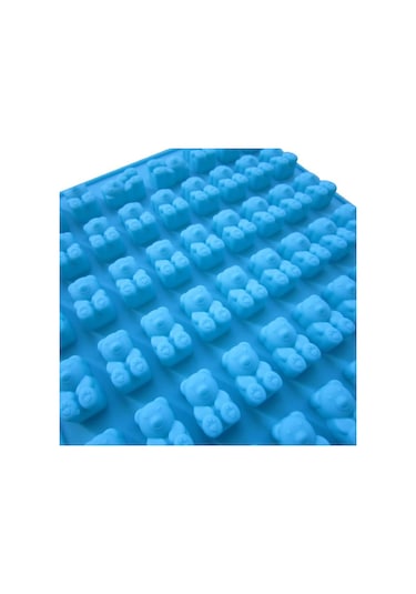 Yeşil Silikon Sakızlı Ayı Çikolata Kalıp Şeker Makinesi Buz Kalıbı Jöle Kalıpları 50 Kavite Bakeware Kek Araçları Mutfak Alet