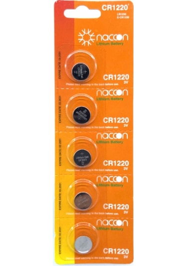 Naccon CR1220 Lithium 3 V Para Pil 5'li