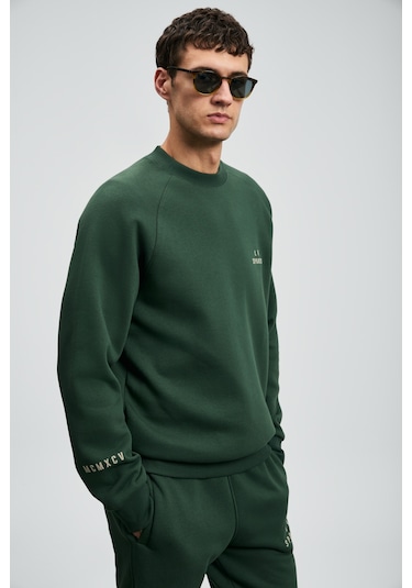 Lufian Sıgma Erkek Sweatshirt Çimen Yeşili Çimen Yeşili 112030186100611 Yeşil