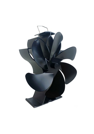 Lemestar Alüminyum Isıtma Fırın Fanı - 6 Kanatlı Termal Enerjiyle Çalışır, Sessiz Isı Dağıtımı, Kömür/küçük Odalar İçin