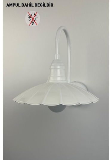 Vonka Beyaz Metal Aplik Mutfak İç Mekan Salon Cafe Ofis Pastane Modern Dekoratif Aplikleri Beyaz