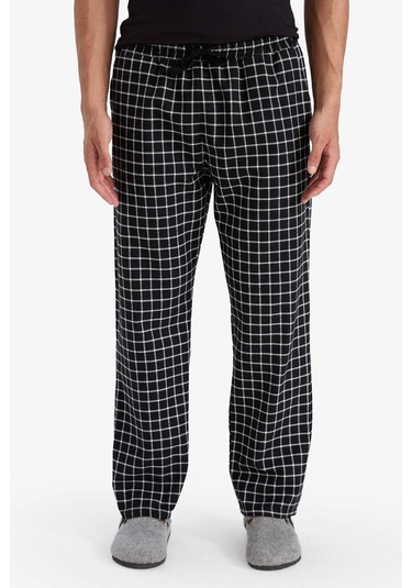 Defacto Regular Fit Cepli Uzun Boy Flanel Alt C6124ax25wnbk81 Siyah