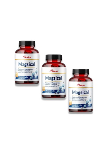 Balen Magsical 730 Mg Bitkisel Takviye Edici Gıda  3 x 60 Kapsül