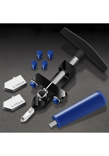 Xiyyadms Altın Metal Plastik Cam Ve Seramik Testere - Kolay Kesim, Ergonomik Tutuş, 3-15mm Kalınlık, Yer Değiştirilebilir Uçlar