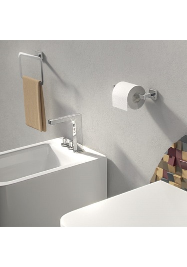 Atena Tuvalet Kağıtlık, Açık - Krom Krom