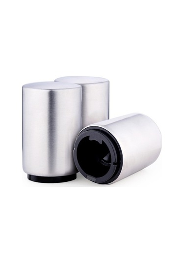 Dancemonkey Manyetik Otomatik Bira Şişesi Açıcı Otomatik Şişe Kapağı Açacağı Gri