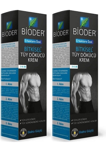 Bioder Erkeklere Özel Tüy Dökücü Krem Seti