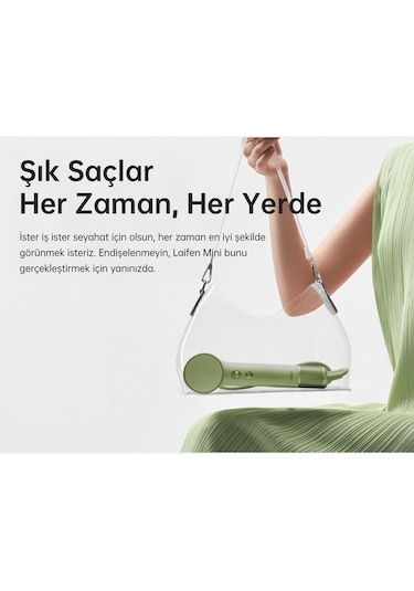Laifen Mini Saç Kurutma Makinesi - Yeşil