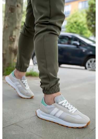 Bartrobel Erkek Günlük Sneaker Gri Su Yeşili Gri - Su Yeşili
