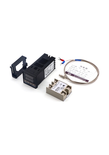 Rex-c100fk07-v An Intelligent Temperature Controller Ssr Output + Ssr-40 Da +m6 1m Cable 3pcs Set