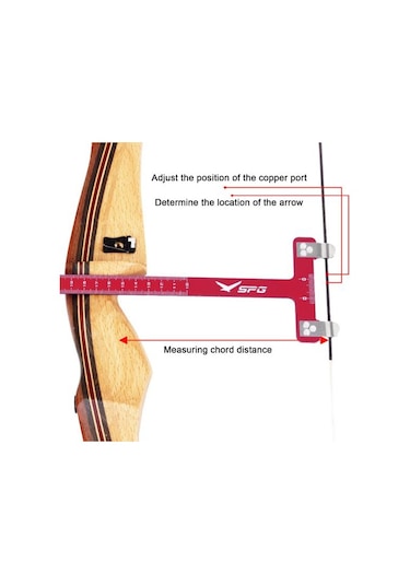 Mavi Yay Ayarı Cetvel T Şekilli Yay Kare Hassas Cetvel Yay Ayarı Ölçümü Paslanmaz Çelik Ölçüm Aleti Okçuluk Aksesuarları