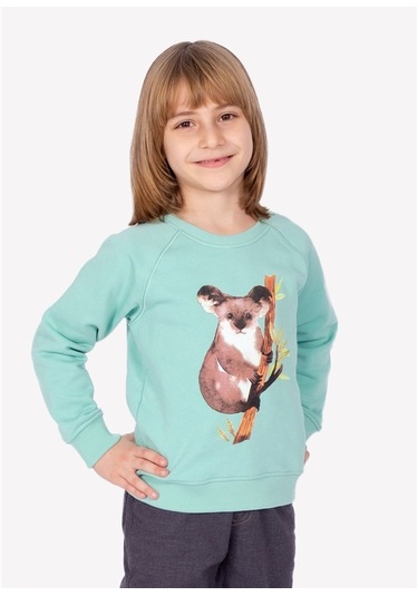 Organik Erkek Çocuk Sweat - Mint Mint Yeşili