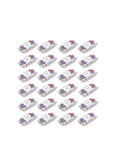 Elde 24 x 100 Adetli Koli Lavanta Kokulu Islak Havlu